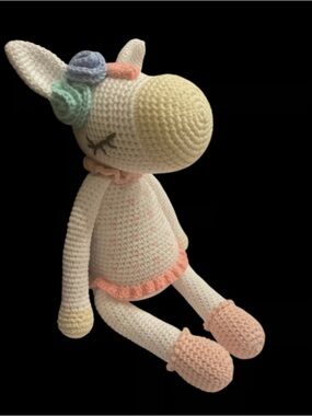 Amigurumi adorable Rosie horse, crochet hand made animal, 12.5” tall